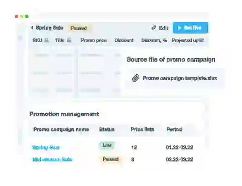 Set up promo campaigns with ease Set up promo campaigns with ease